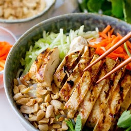 BBQ Chicken Viet Noodle Salad