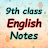 class 9th english notes icon