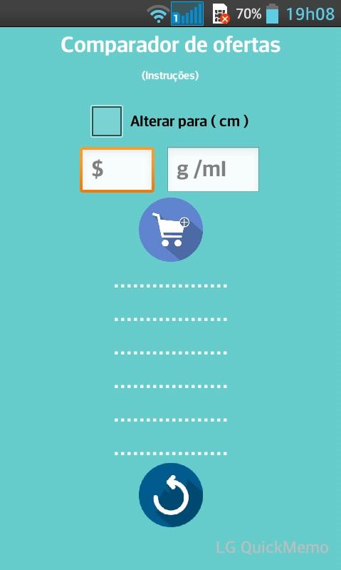 Android application Comparador de ofertas screenshort