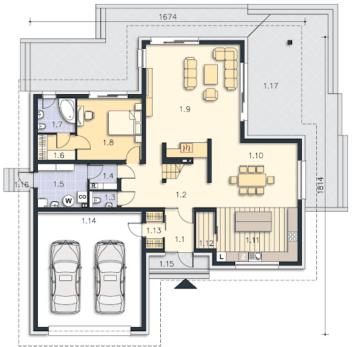 Avalon VI DCP206e - Rzut parteru