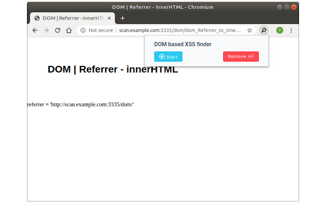 DOM based XSS finder