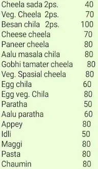 Chila Point menu 1