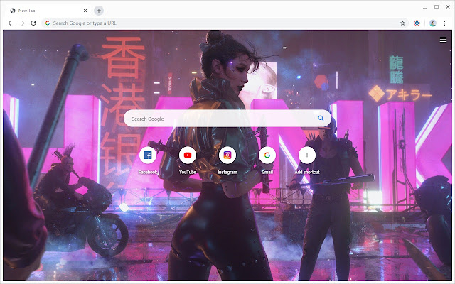 Cyberpunk Girls Wallpapers New Tab