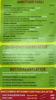 Amritsari Express menu 2