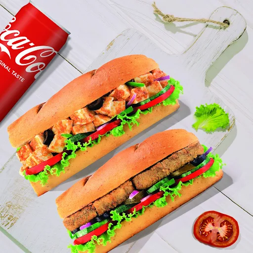 2 Veg Premium Subs + Coke (Save Upto Rs179)