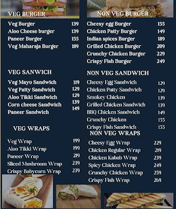 The Value eats menu 