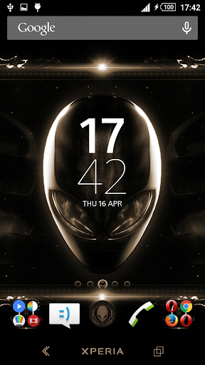 Alien Copper Xperien Theme