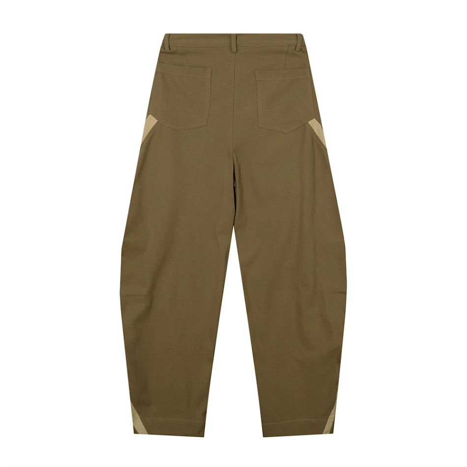 Heren Fashion Stitching Loose Cool Trousers, comfortabele en losvallende broek voor een relaxte look, ademend materiaal voor warme dagen, ideaal voor casual outfits