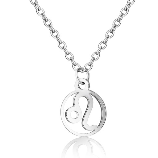Title 4, Twelve constellation stainless steel necklace, ...