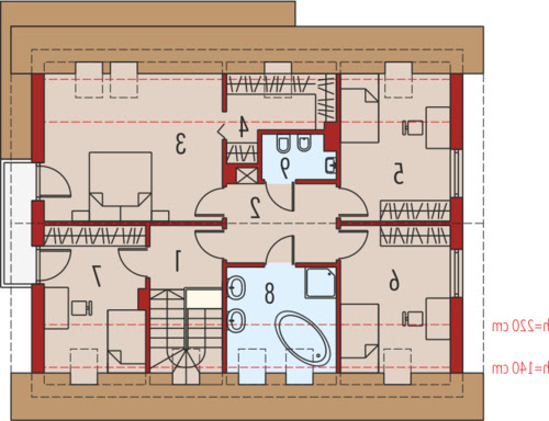 Pablo II G1 MULTI-COMFORT - Rzut poddasza