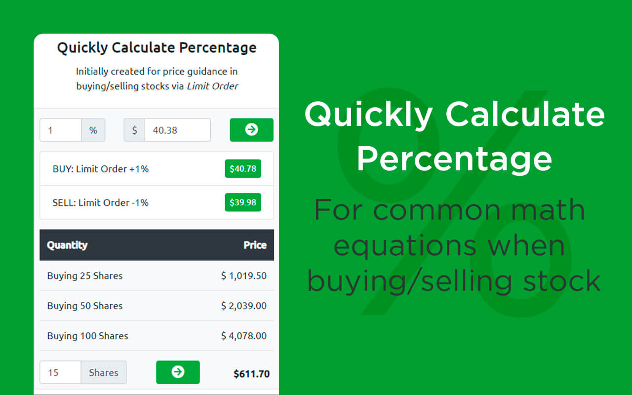 Quickly Calculate Percentage Preview image 3