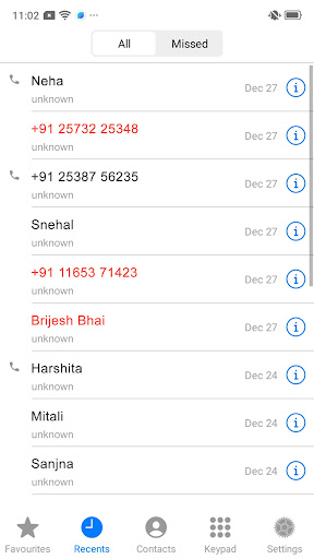 Screenshot Phone Dialer: Contacts & Calls