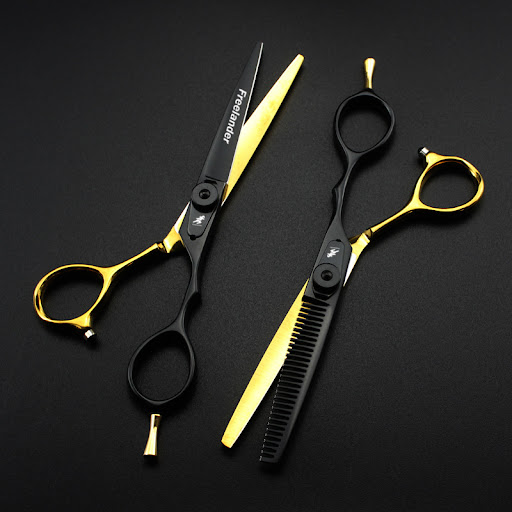 Title 1, Professional barber scissors for precision hair...