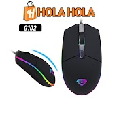 [Mã Skamel2211 Giảm 20K Đơn 0Đ] Chuột Game Thủ Divipad G102 Led Rgb Dpi 2400