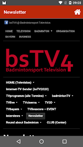 APP BADMINTONSPORT TELEVISION screenshot 2