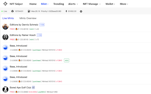 NFTSniper Extension