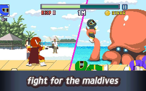 Maldives Friends : Pixel Flappy Fighter