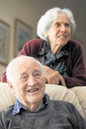 FAIRYTALE: Marius Barnard with his wife, Inez, at their home in Hermanus Picture: SHELLEY CHRISTIANS