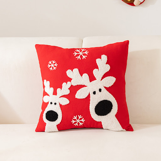 Title 4, Christmas Towel Embroidery Pillow Cover Holiday...