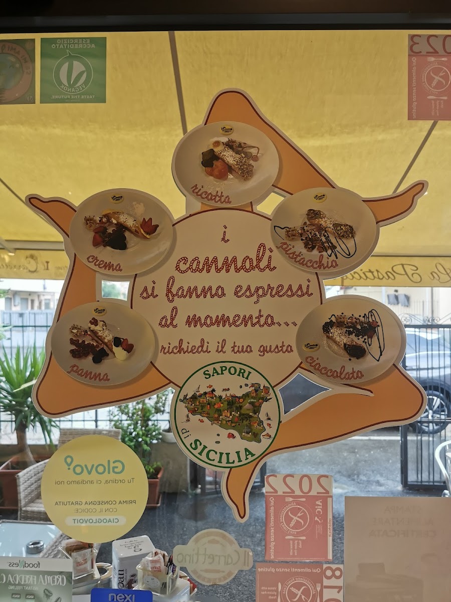 Pasticceria Siciliana Il Carrettino gluten-free menu