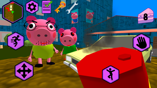 Piggy Neighbor. Family Escape Obby House 3D