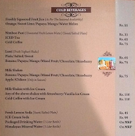 Chitra Cafeteria menu 1
