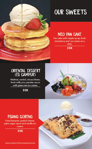 Noodles Now - Neo Hotel menu 