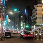 Roppongi nightlife street in Tokyo, Japan 