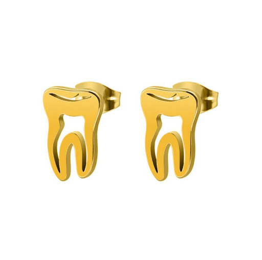 Title 4, Simple Toothed Ear Studs, perfect for everyday ...