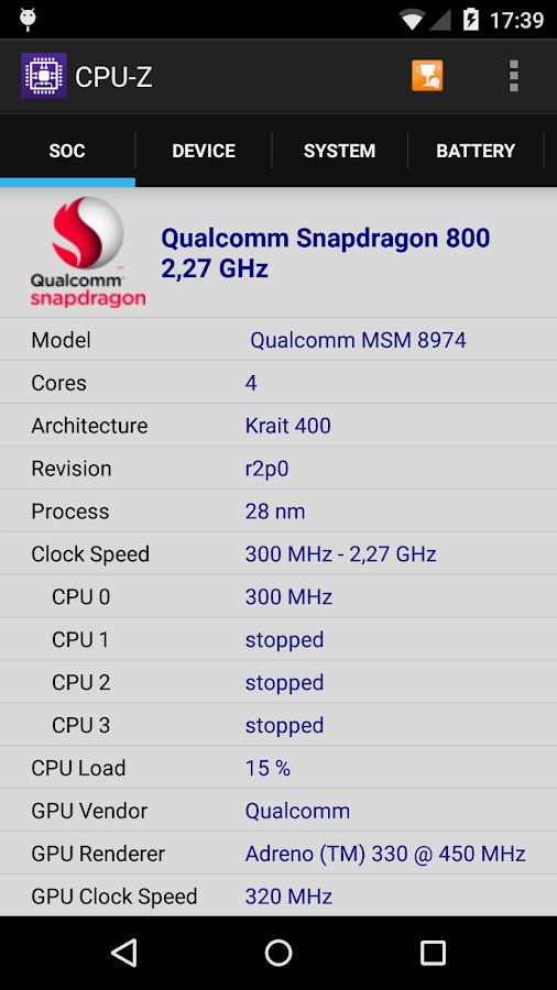 Z Adalah Nama Aplikasi yang sudah sangat terkenal dalam Versi PCnya New Update CPU-Z Premium v1.22 Full Apk