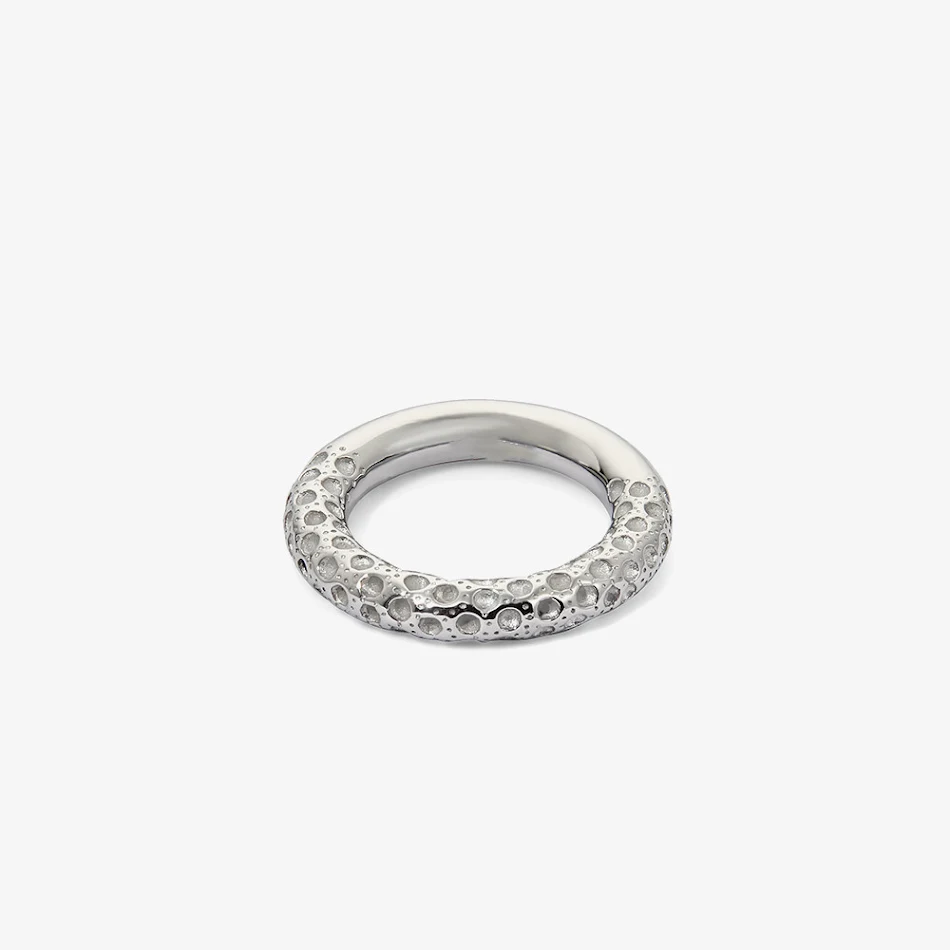 Meteorite Texture Vintage Fashion Ring, a unique and stylish design for a timeless look. Perfect for adding sophisticati