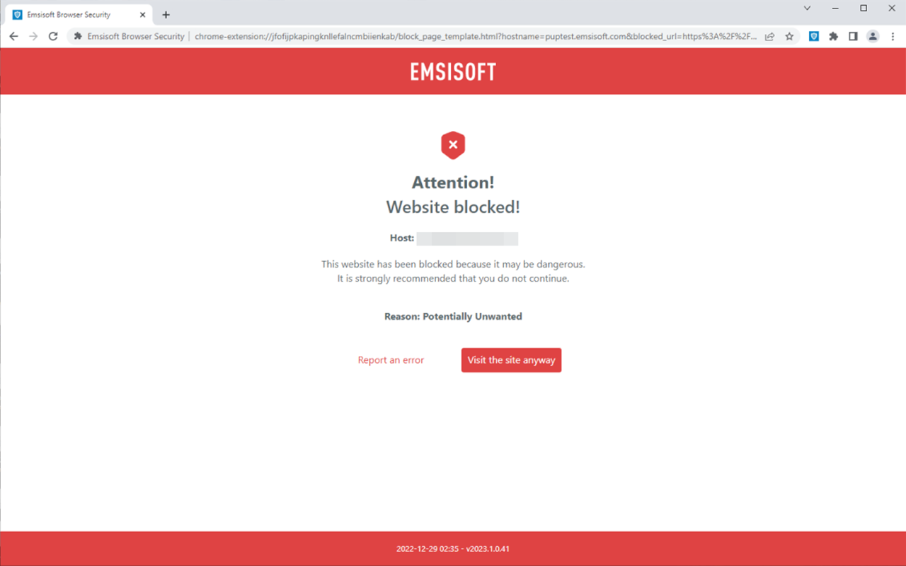 Emsisoft Browser Security Chrome Extension Image 2