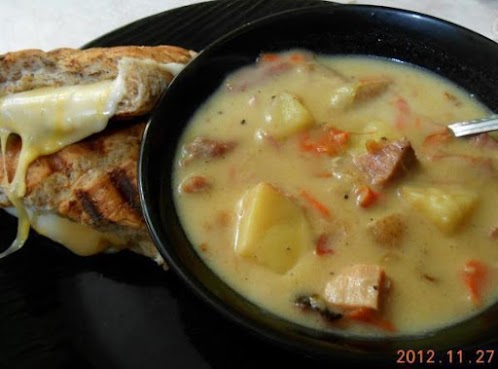 Click Here for Recipe: Good Ole Creamy Ham and Veggie Soup