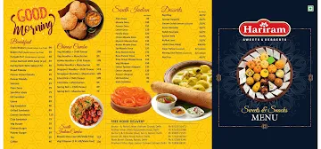 Hariram Sweet menu 