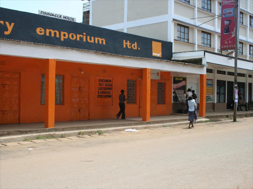 A business premises in Kakamega town. Photo by Samuel Simiti.