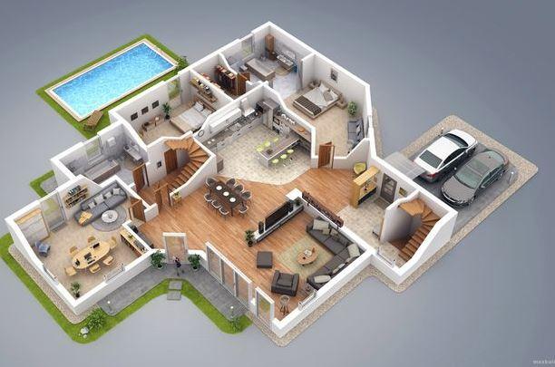 plan maison 4d