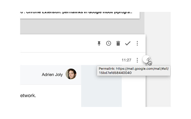 Permalinks for Google Inbox chrome extension