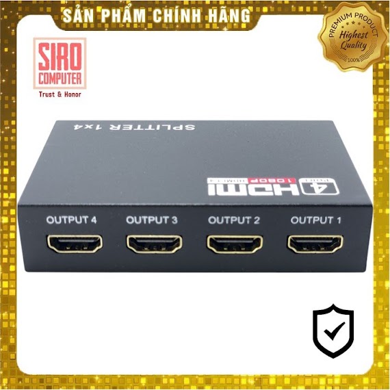 Hub Chia Hdmi 1 Ra 4 - 1 Ra 2 - Bộ Chia Hdmi Splitter 1 Ra 2 - 1 Ra 4 Full Hd