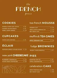 The French Press menu 1