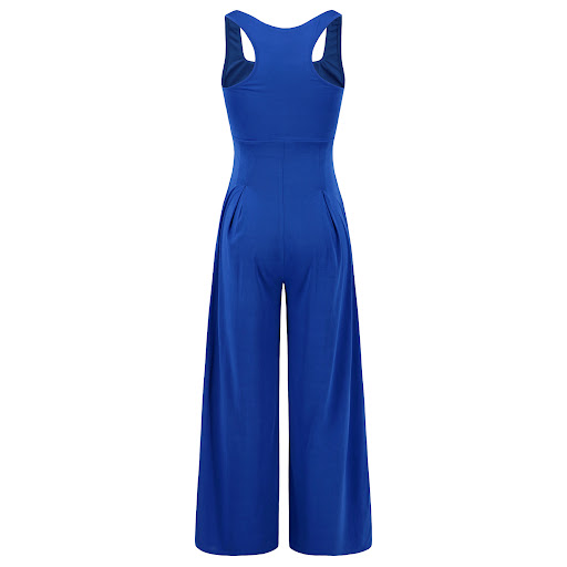 Title 6, Fashion Casual Knitted Sling Wide-leg Jumpsuit,...