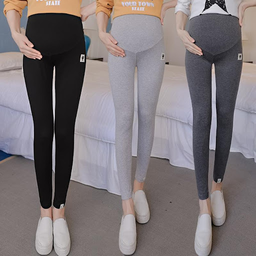 Title 2, Summer Leggings for Pregnant Women Breathable a...