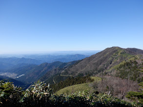 寺田小屋山が遠くに