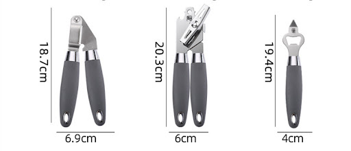 Title 1, Stainless Steel Kitchen Utensils Set with Rubbe...