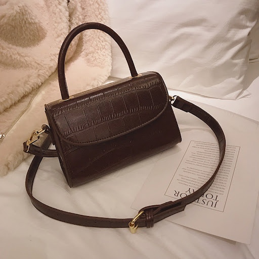 Title 4, Mini Embossed Pattern Womens Straddle Bag, a s...