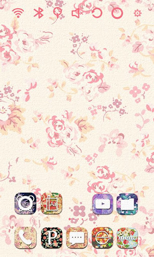 Vintage Flowers Launcher Theme