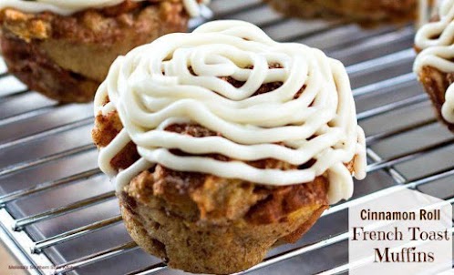 Cinnamon Roll French Toast Muffins