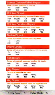 Mani's Dum Biryani menu 3