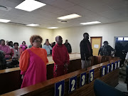 Faith Nongcebo Ntombela and Sthembiso Khumalo are charged alongside Khulani Cele (middle) with the murder of Umlazi cop and Nongcebo's husband Thomas Ntombela.