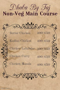 Dhaba By Taj menu 1