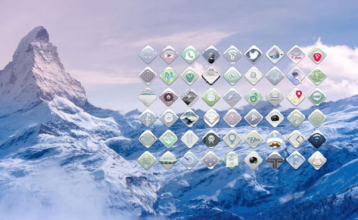 Rhomb crystal launcher theme